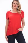 Plus Size Blouse - Red - Relaxed fit