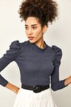 Bluse - Dunkelblau - Slim Fit
