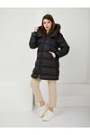 Plus Size Winterjacket - Black - Puffer