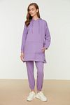 Sweatsuit Set - Purple - Relaxed fit