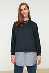 Sweatshirt - Navy blue - Regular fit