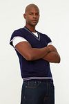 Sweater Vest - Navy blue - Oversize