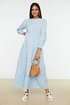 Kleid - Blau - Skater