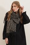 Schultertuch - Grau - Casual