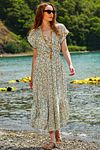 Dress - Multi-color - Ruffle hem