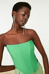 Crop Top - Green - Plain