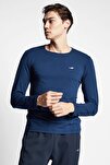 Sweatshirt - Blue - Slim