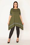Plus Size Tunic - Khaki - Relaxed fit