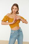 Bluse - Gelb - Slim Fit