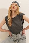 Bluse - Grau - Regular Fit