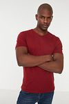 T-Shirt - Burgundy - Slim fit