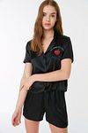 Pyjama - Schwarz - Mit Slogan