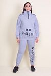 Plus Size Sweatsuit Set - Gray - Regular fit
