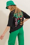 T-Shirt - Schwarz - Oversized