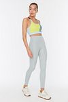 Sport-Leggings - Dunkelblau - Hoher Bund