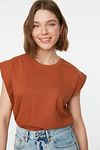 T-Shirt - Brown - Regular fit