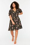 Plus Size Dress - Multi-color - A-line