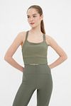 Sport-BH - Khaki - Unifarben