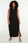 Plus Size Dress - Black - Mermaid