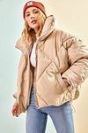 Winterjacke - Beige - Puffer