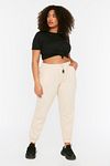 Große Größen in Sweathose - Beige - Jogger