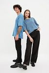 T-Shirt - Dunkelblau - Oversized