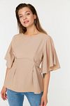 Plus Size Blouse - Beige - Regular fit