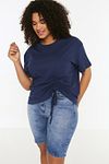 Plus Size T-Shirt - Navy blue - Regular fit