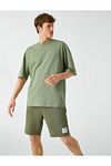 Shorts - Khaki - Mittlerer Bund