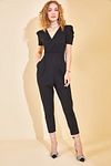 Jumpsuit - Schwarz - Figurbetont