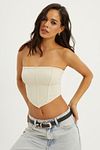Bluse - Beige - Slim Fit