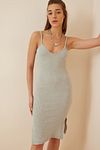 Kleid - Grau - Bodycon
