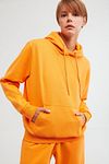 Sweatshirt - Orange - Regular Fit