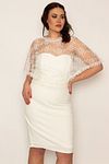 Große Größen in Abendkleid - Ecru - Bodycon