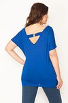 Plus Size Blouse - Navy blue - Regular fit