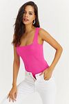 Bluse - Rosa - Figurbetont