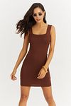 Kleid - Braun - Bodycon
