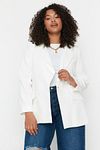 Große Größen in Jacke - Weiß - Regular Fit