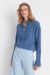 Pullover - Blau - Oversized