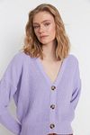 Strickjacke - Lila - Regular Fit