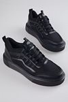 Sneaker - Schwarz - Flacher Absatz