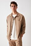 Hemd - Beige - Relaxed Fit