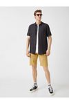 Shorts - Beige - Mittlerer Bund