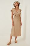 Kleid - Beige - A-Linie