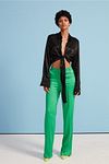 Hose - Grün - Wide Leg
