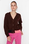 Strickjacke - Braun - Regular Fit