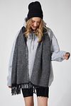Schultertuch - Grau - Casual