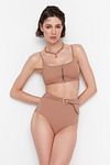 Bikini-Hose - Beige - Unifarben