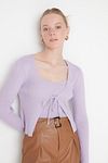 Strickjacke - Lila - Slim Fit