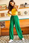 Hose - Grün - Wide Leg